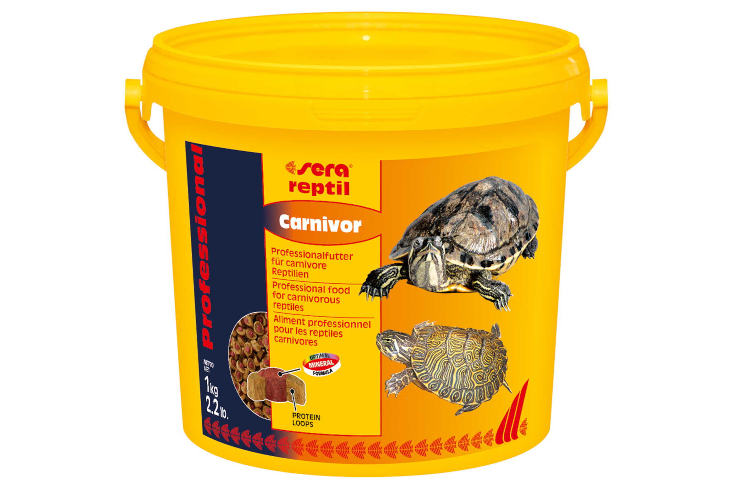 Sera reptil Professional Carnivor Nature, Hauptfutter-Ringe, 3.800 ml